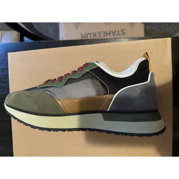 Greats Sneaker Maccarren Tech Unisex Cargo Multi Mesh Olive Men 8 - Women 10 - Picture 2 of 7